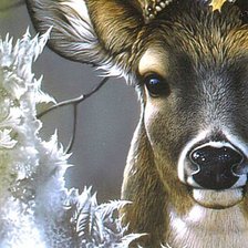 Схема вышивки «Олень»