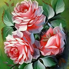 Схема вышивки «Розы»