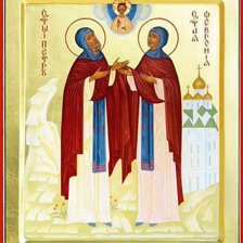 Схема вышивки «Петр и Февронья»