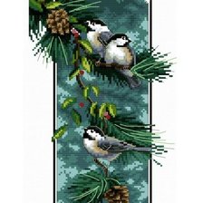 Схема вышивки «птички»