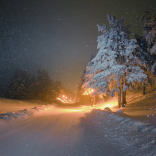 Схема вышивки «зима»