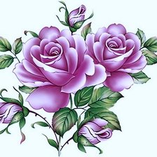 Схема вышивки «Розы»