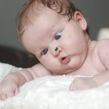 Схема вышивки «ребенок с  мухой»