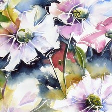 Схема вышивки «Цветы»