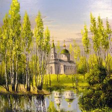 Схема вышивки «край березовый»