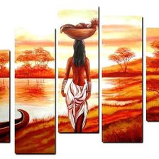 Схема вышивки «африканка»