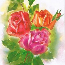 Схема вышивки «Розы»