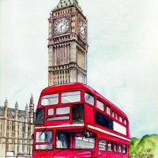 Схема вышивки «лондон»