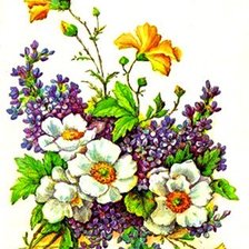 Схема вышивки «Весенний букет»