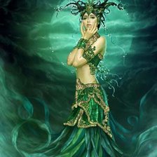 Схема вышивки «Хлин - богиня утешения»