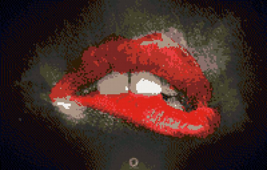 Алые губы - губы, помада - предпросмотр