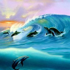 Схема вышивки «Дельфин.Джим Уоррен»