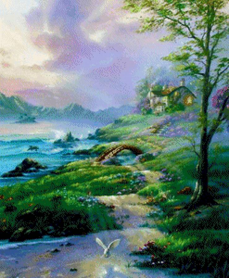 Пейзаж.Джим Уоррен - джим уоррен, живопись - предпросмотр