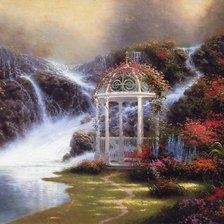 Схема вышивки «Беседка.Томас Кинкейд»