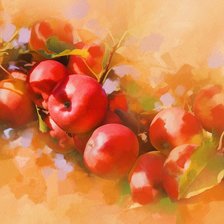 Схема вышивки «яблоки»