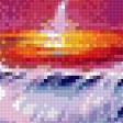 Предпросмотр схемы вышивки «Сказочный закат у моря.» (№583700)