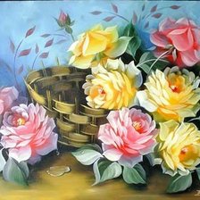 Схема вышивки «Розы»