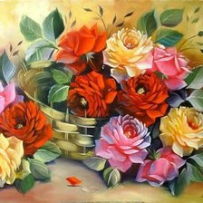 Схема вышивки «Розы»