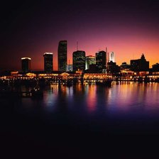 Схема вышивки «ночной город»