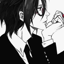 Схема вышивки «Аниме парень»