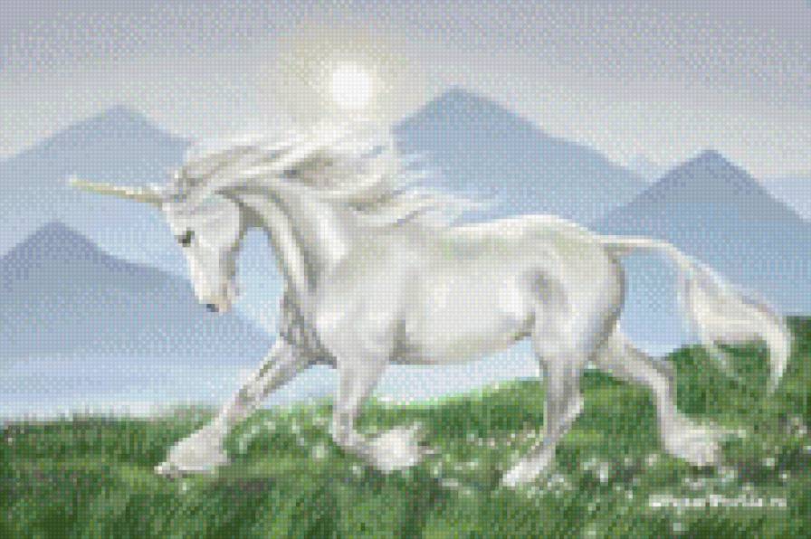 Единорог - единороги, фентези, лошади - предпросмотр
