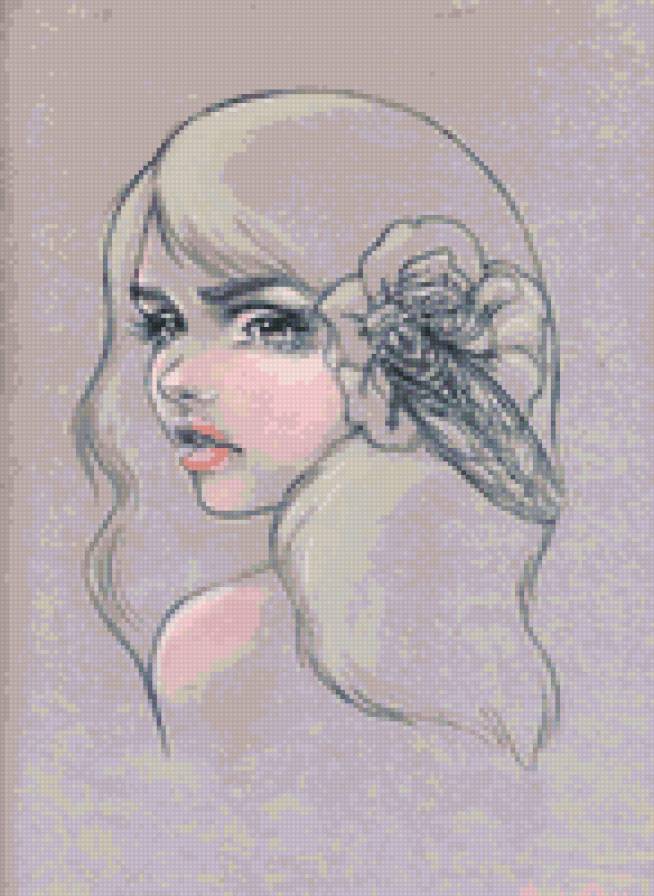 Девушка-загадка - девушка - предпросмотр