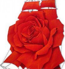 Схема вышивки «алый парусник»