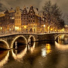 Схема вышивки «Ночной город»