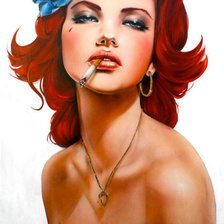 Девушка с сигаретой