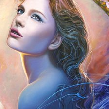 Схема вышивки «Девушка»