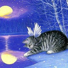 Схема вышивки «Потрогать луну»