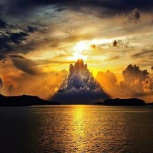 Схема вышивки «закат»