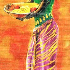 Схема вышивки «африканка»