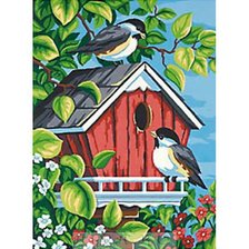 Схема вышивки «Птичий домик»