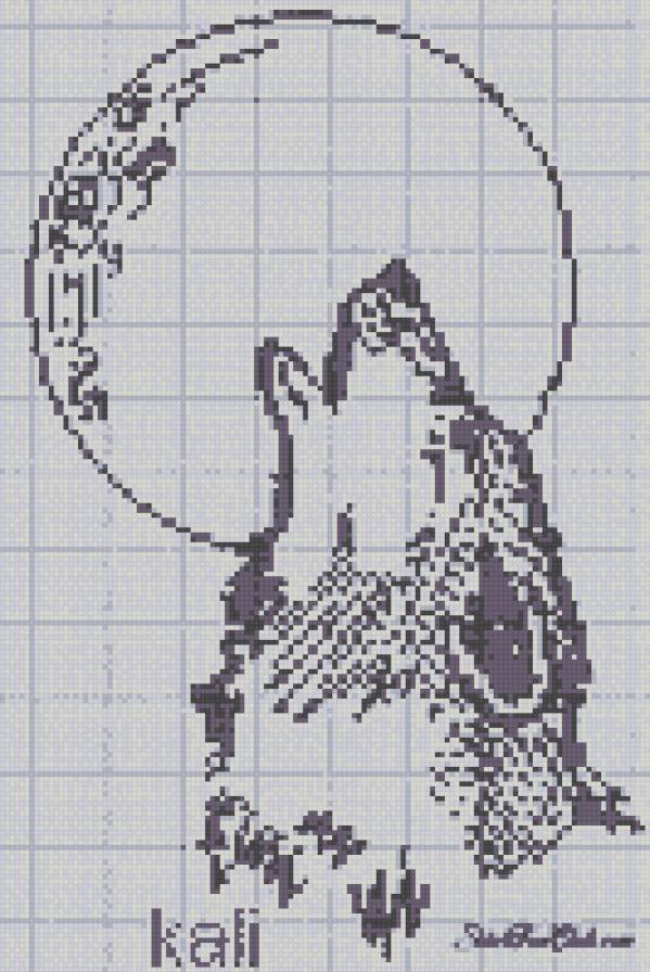 схема волк луна - предпросмотр