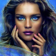 Схема вышивки «лицо ангела»