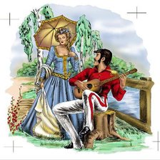 Схема вышивки «песня о любви»