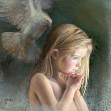 Схема вышивки «ангел»