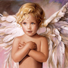 Схема вышивки «ангел»