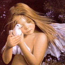 Схема вышивки «ангел»