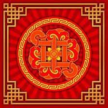 Схема вышивки «символ бесконечной удачи»