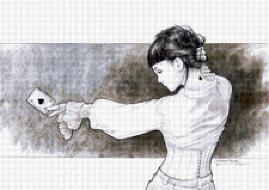 Саманта - женщина, игра, gray matter, фокус, карты - предпросмотр