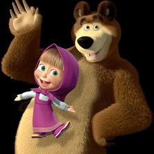 Схема вышивки «Маша и Медведь»