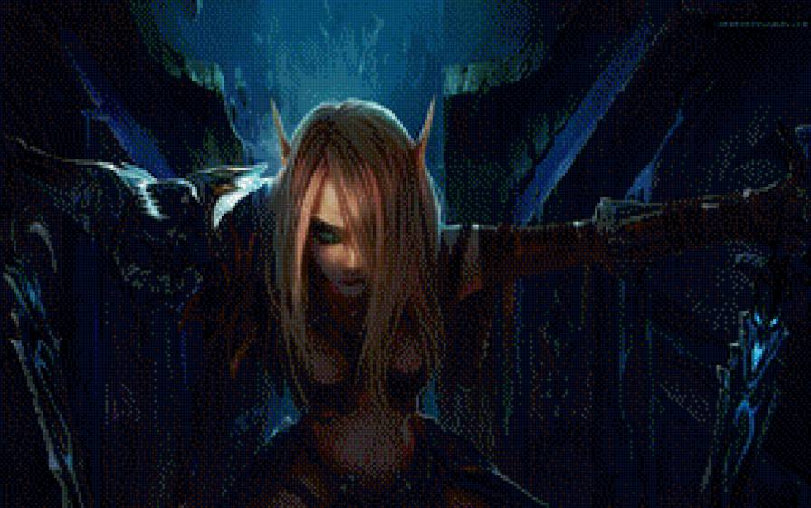Блад Эльфийка - блад эльфийка, world of warcraft, эльф, фэнтази, вов, warcraft - предпросмотр