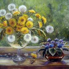 Схема вышивки «Одуванчики»