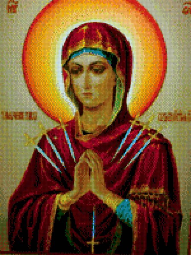 Семистрельная икона божьей матери - предпросмотр