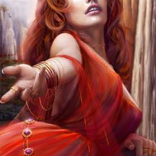 Схема вышивки «девушка»