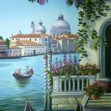 Схема вышивки «Венеция.»