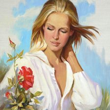 Схема вышивки «ДЕВУШКА»