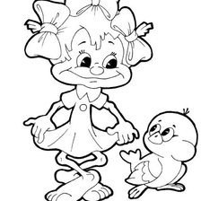 Схема вышивки «девочка»